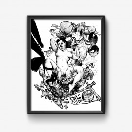 La triplette des Yokaï - 50x65